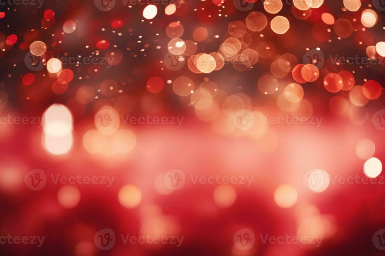 AI generated red Christmas bokeh background photo