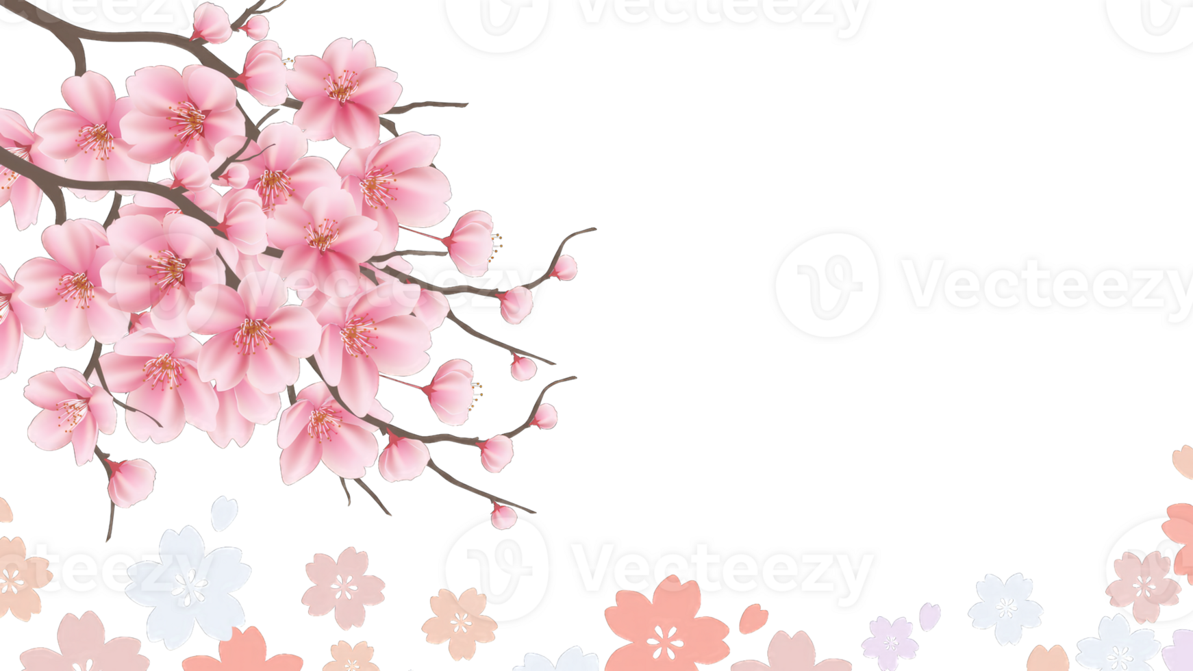 Watercolor floral border wreath frame with bright peach color, white, pink, vivid flowers, green leaves, for wedding invites, wallpapers, fashion, transparent background, texture, wrapping. png