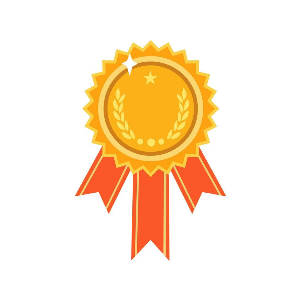 trophy icon, medal icon, winner, illustration logo simple design vector