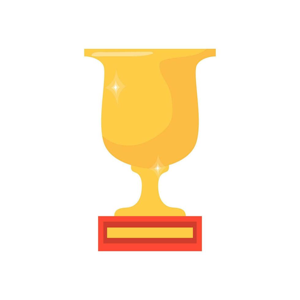 trophy icon, medal icon, winner, illustration logo simple design vector