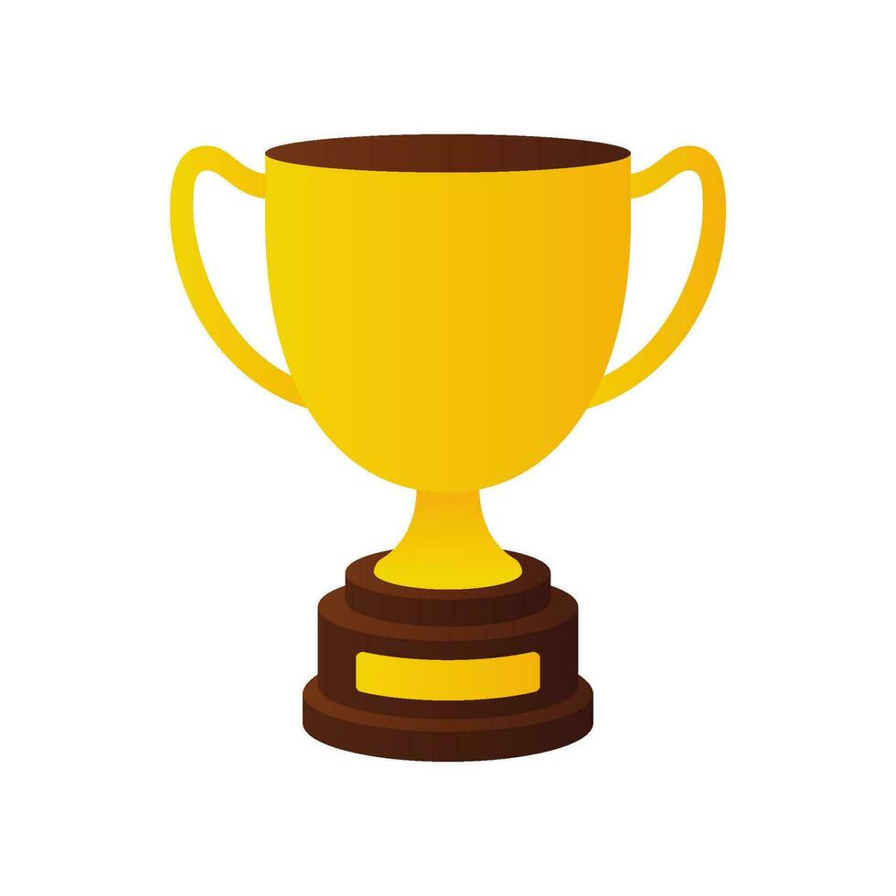 trophy icon, medal icon, winner, illustration logo simple design vector