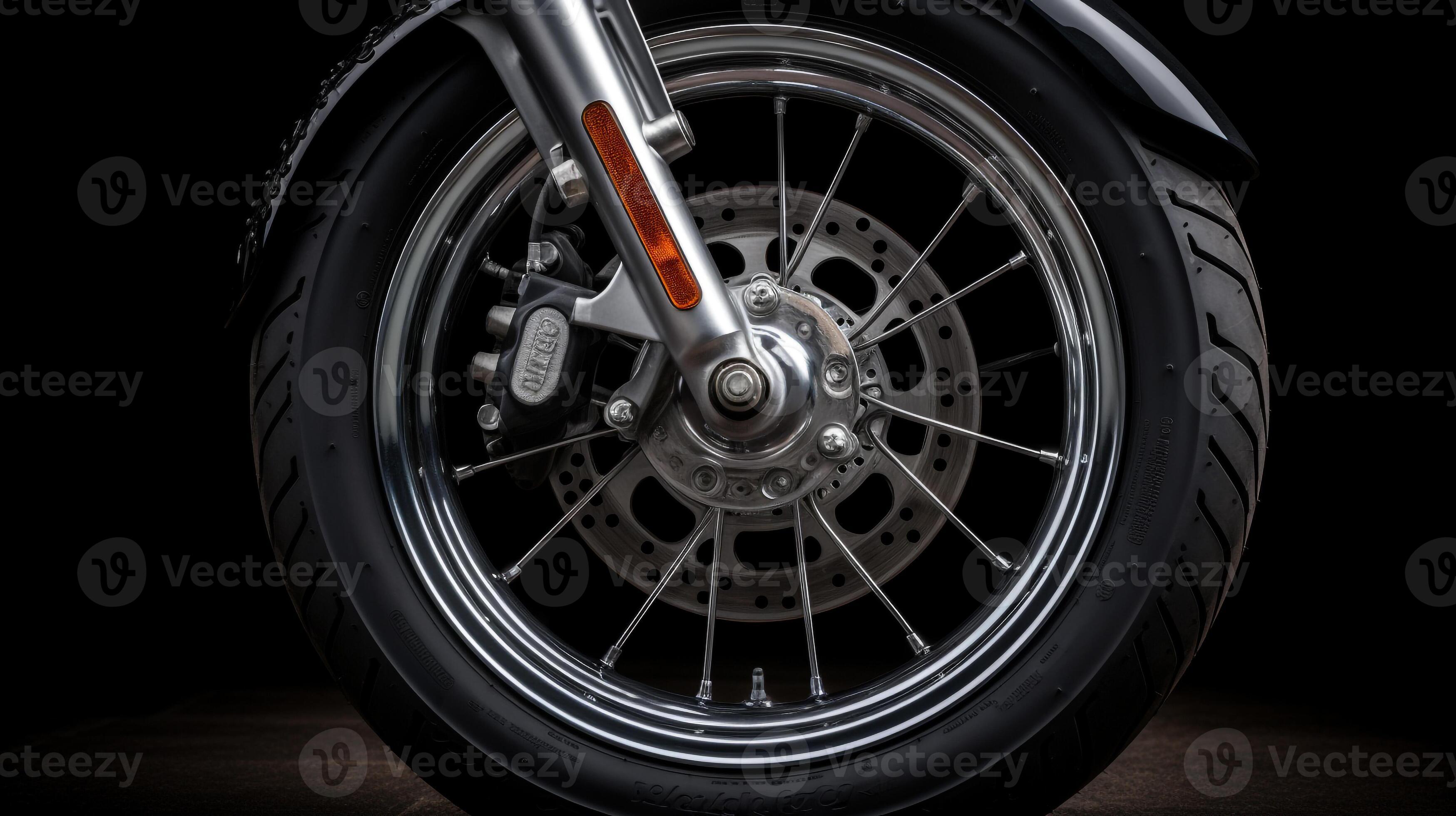 AI generated a closeup shot of a harleydavidson sportster's front