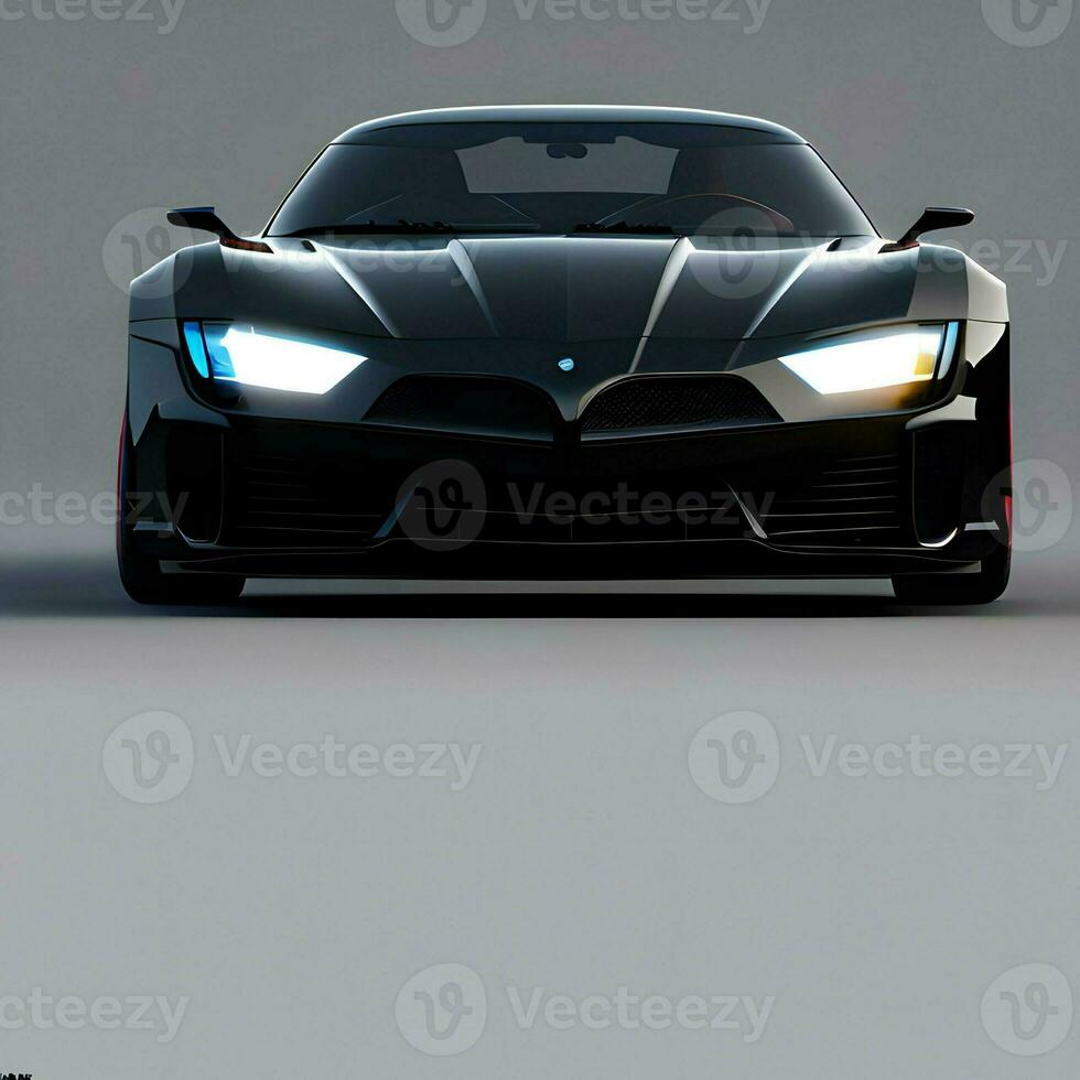 AI generated 3 d rendering of a brand - less generic concept car photo