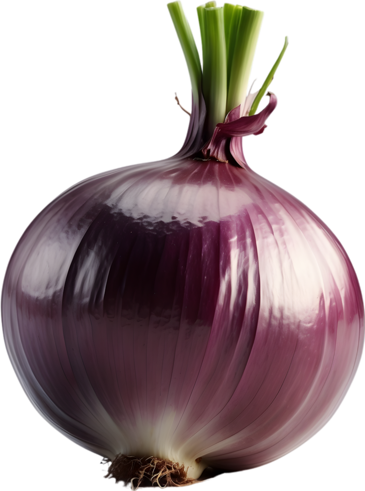AI generated an onion is shown on a transparent background png