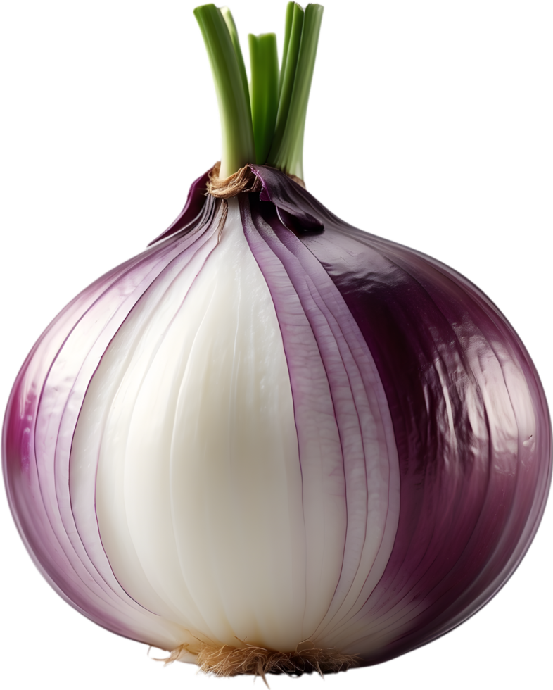 AI generated an onion on a transparent background png