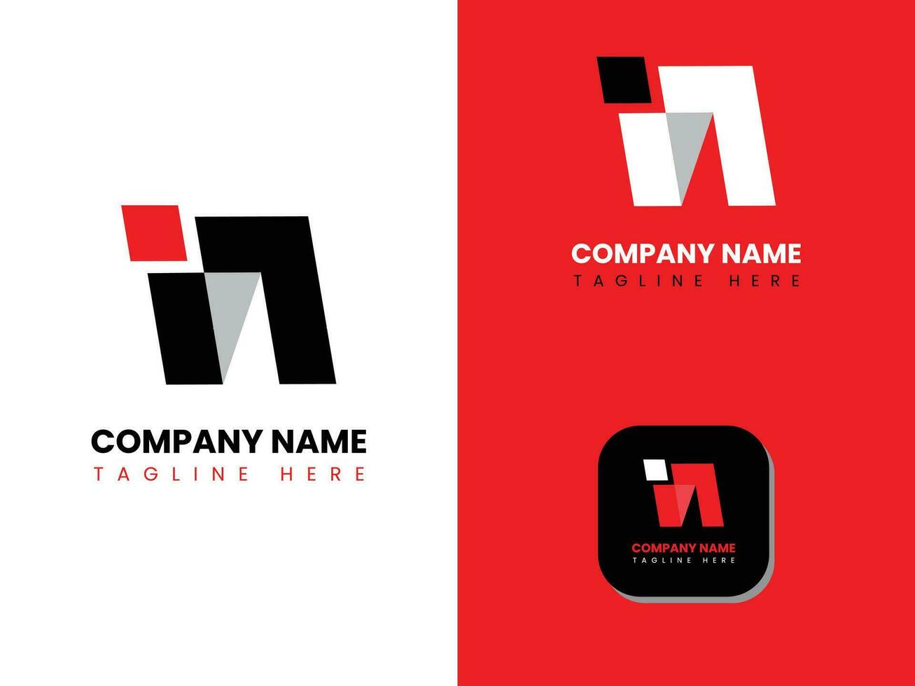 A beautiful and attractive IN letter logo. Useful as a company or business brand. vector