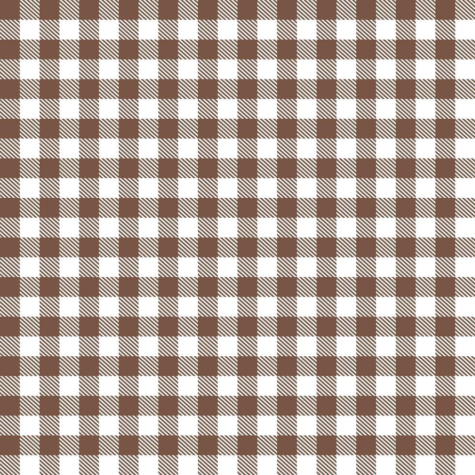 Brown plaid pattern with oblique line inside background. plaid pattern background. plaid background. For backdrop, decoration, gift wrapping, gingham tablecloth, blanket, tartan. vector