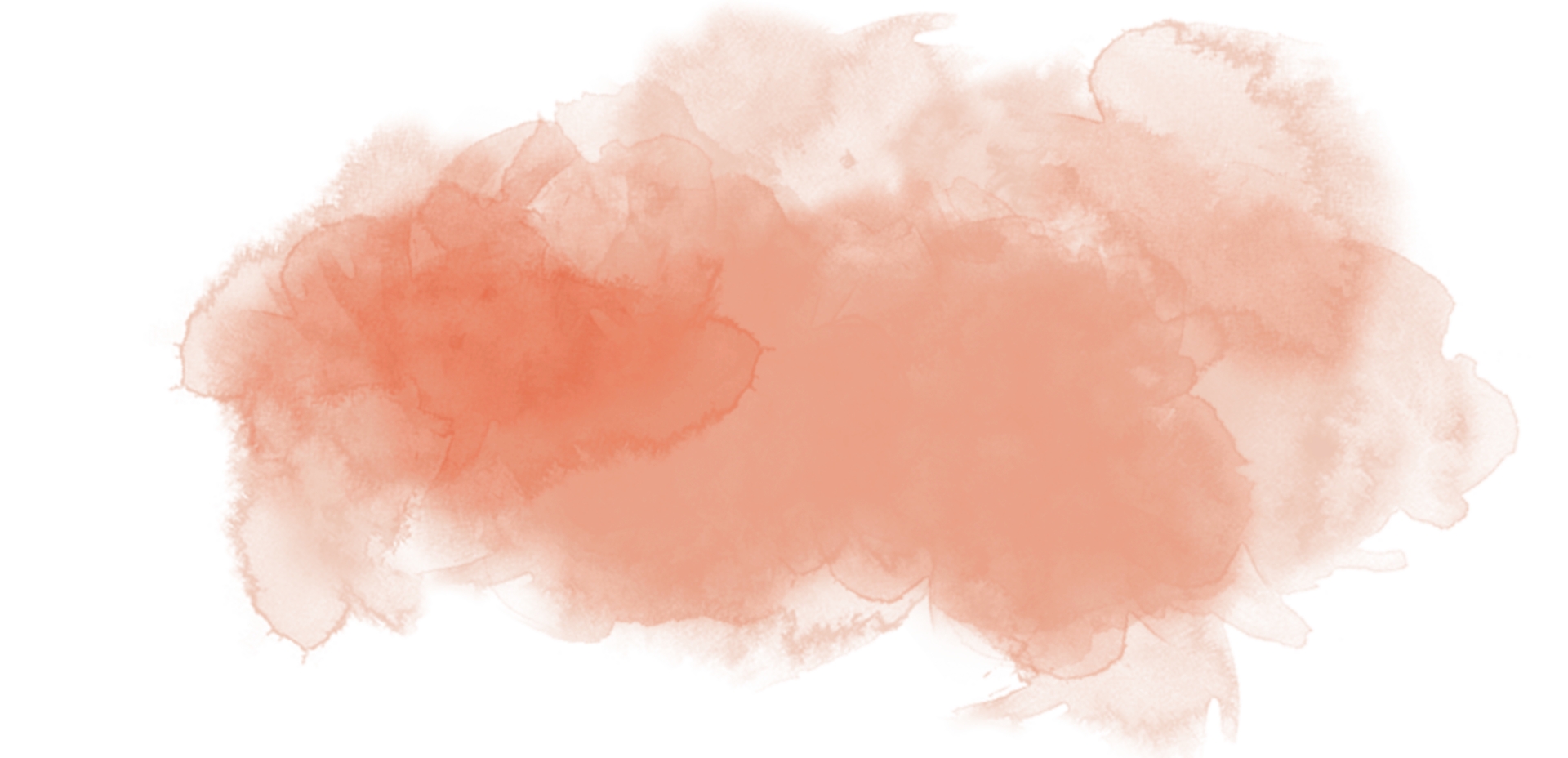 watercolor element with an orange-red smoke shape png