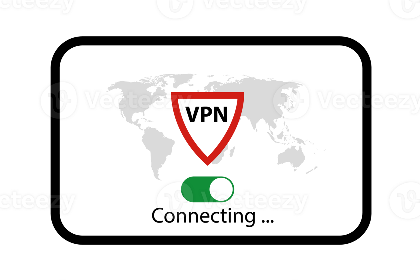 computer tablet with app vpn on screen in the home room png