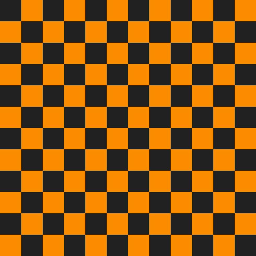 Orange and black checker pattern. checker seamless pattern vector. checker pattern. Decorative elements, floor tiles, wall tiles, bathroom tiles, swimming pool tiles. vector
