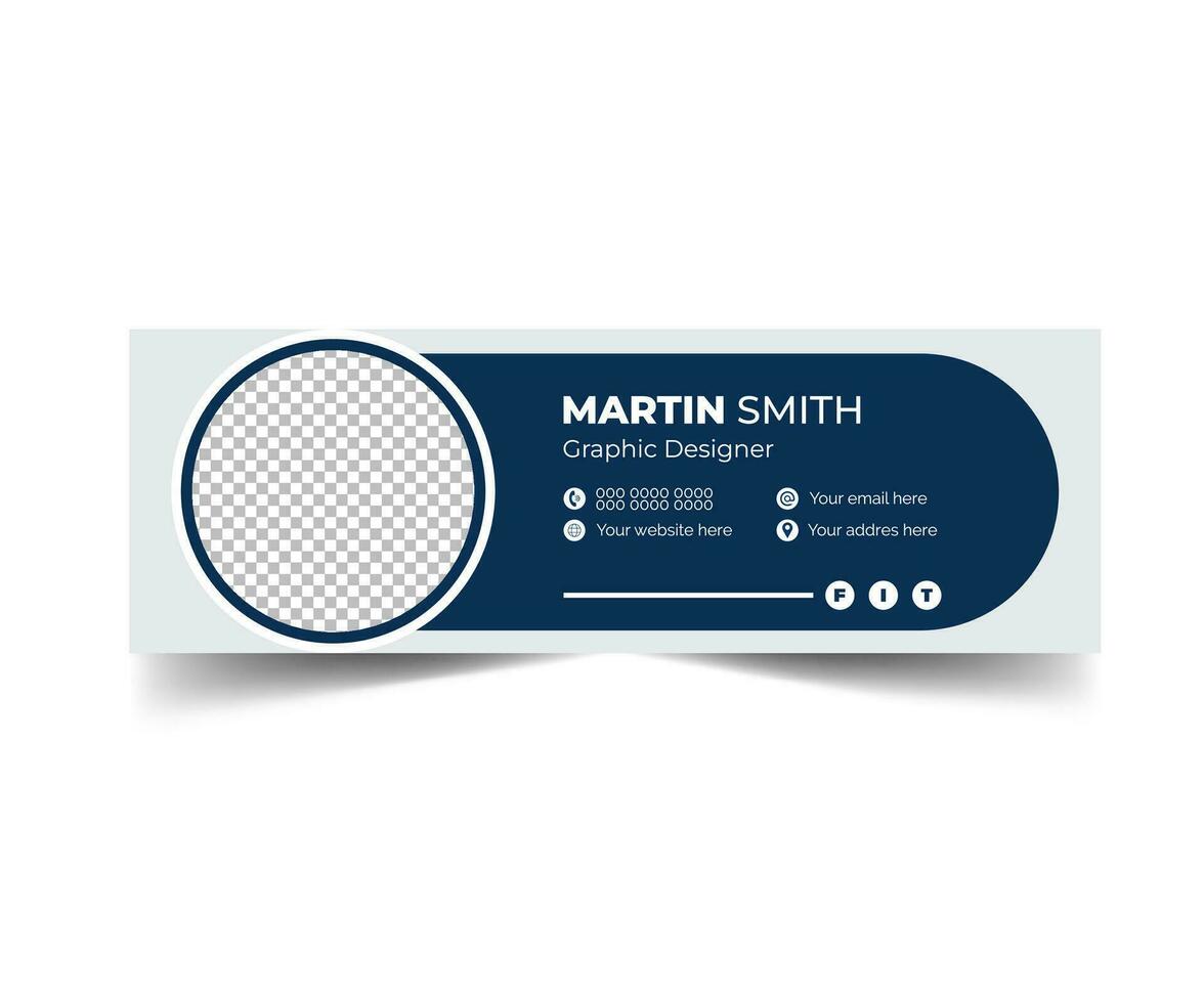 Free vector graphic designer email signature