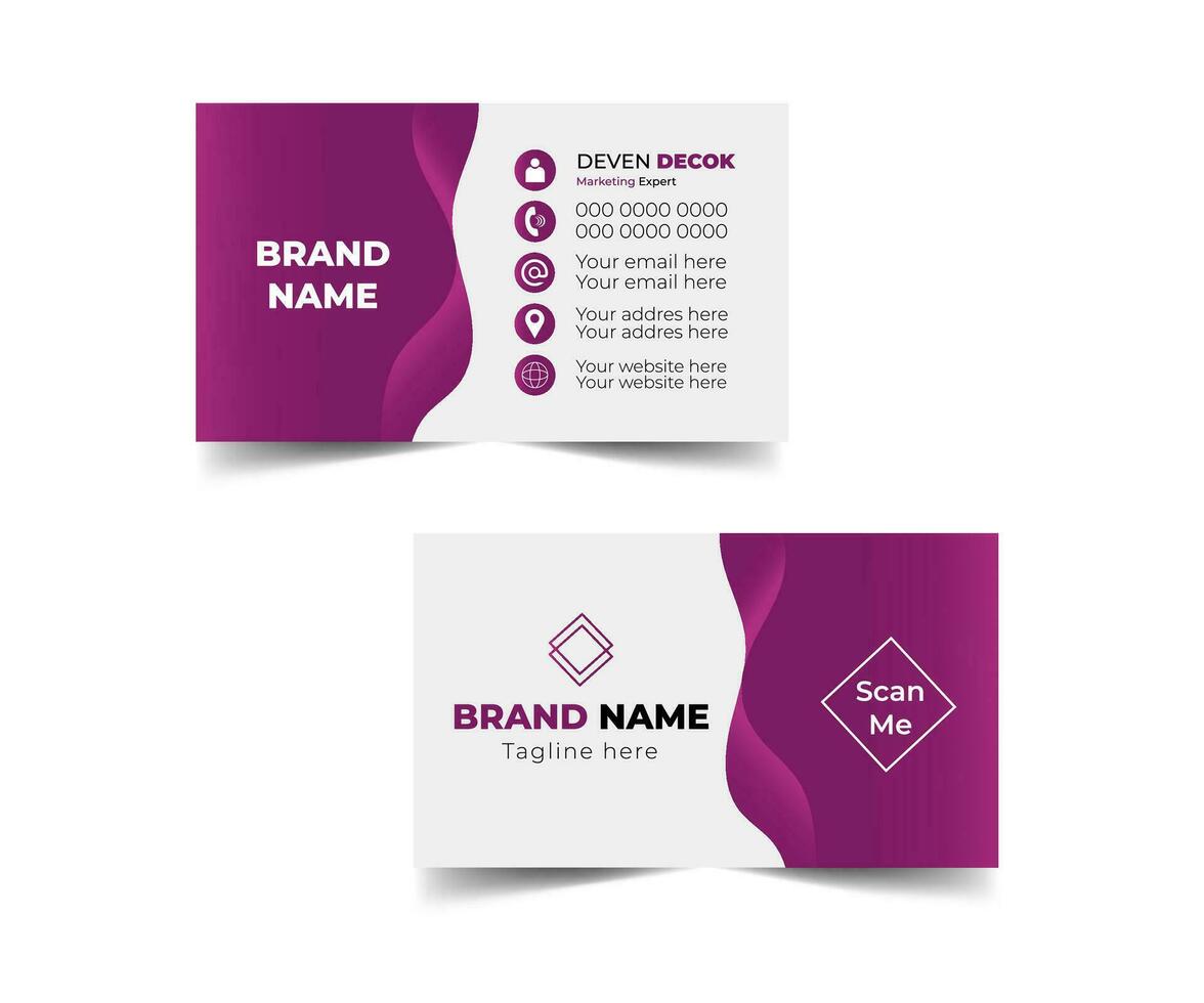 Marketing expert business card design vector