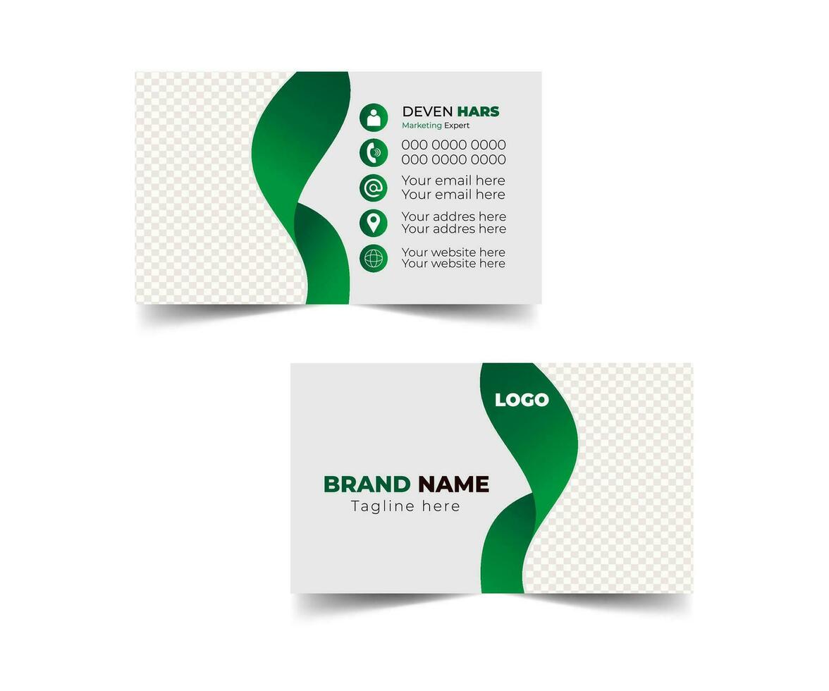 Marketing expert business card design vector