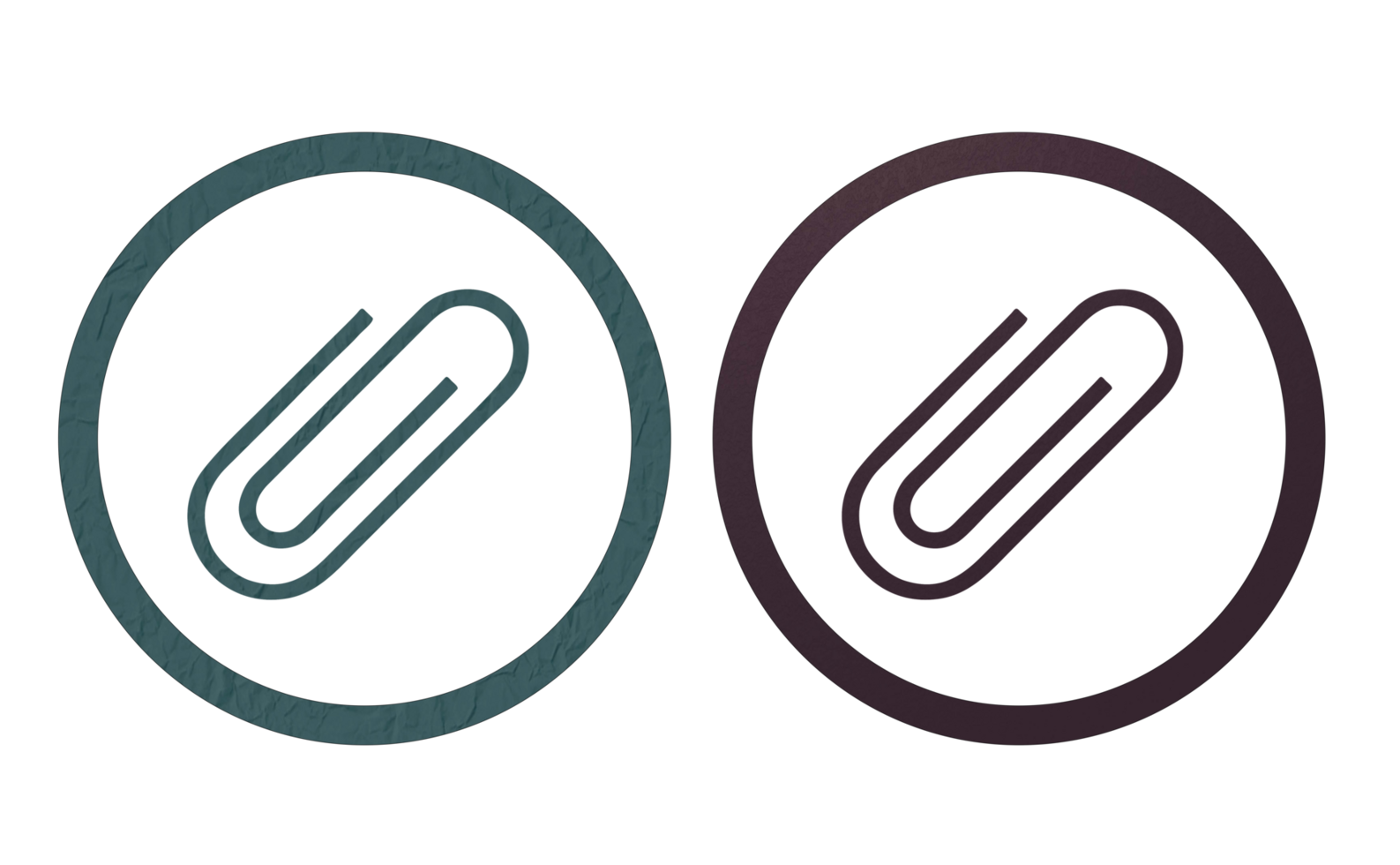 paper clips icon symbol with texture 36109486 PNG