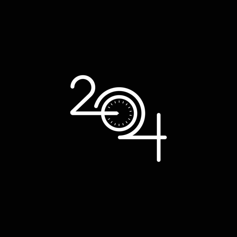 2024 Modern Typography Design vector