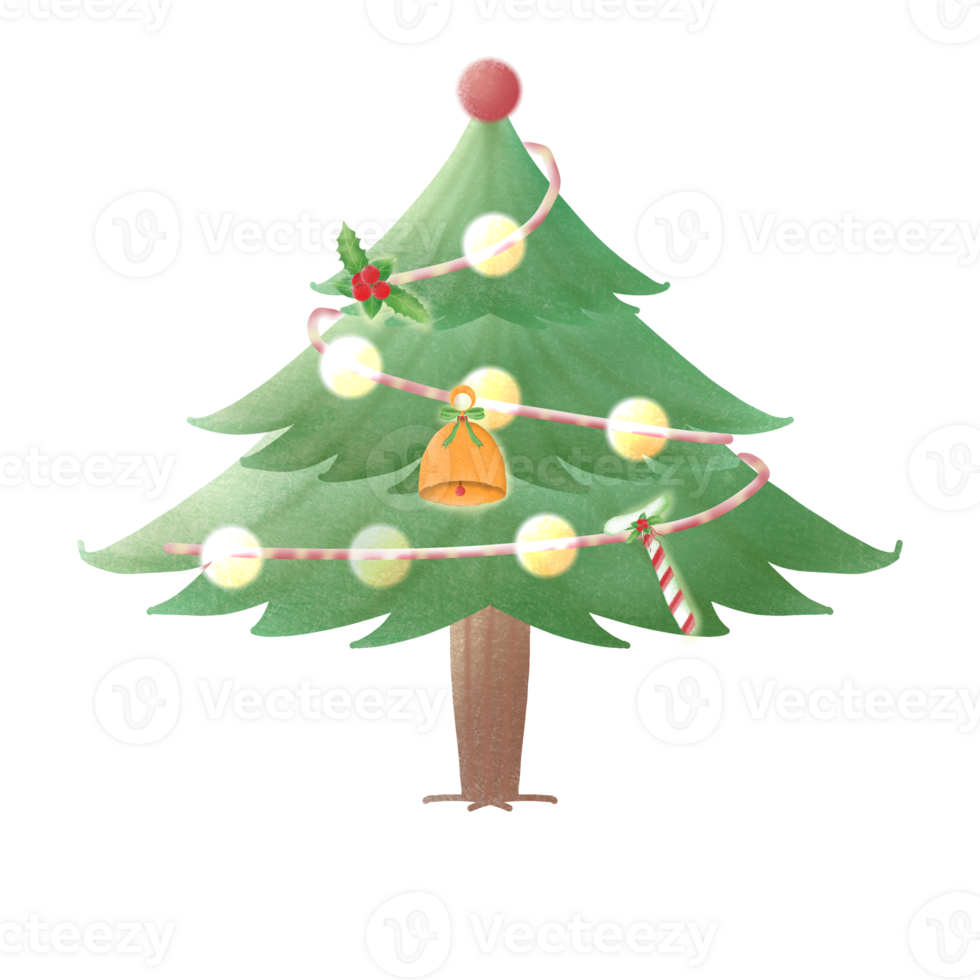 hands drawing Christmas tree png