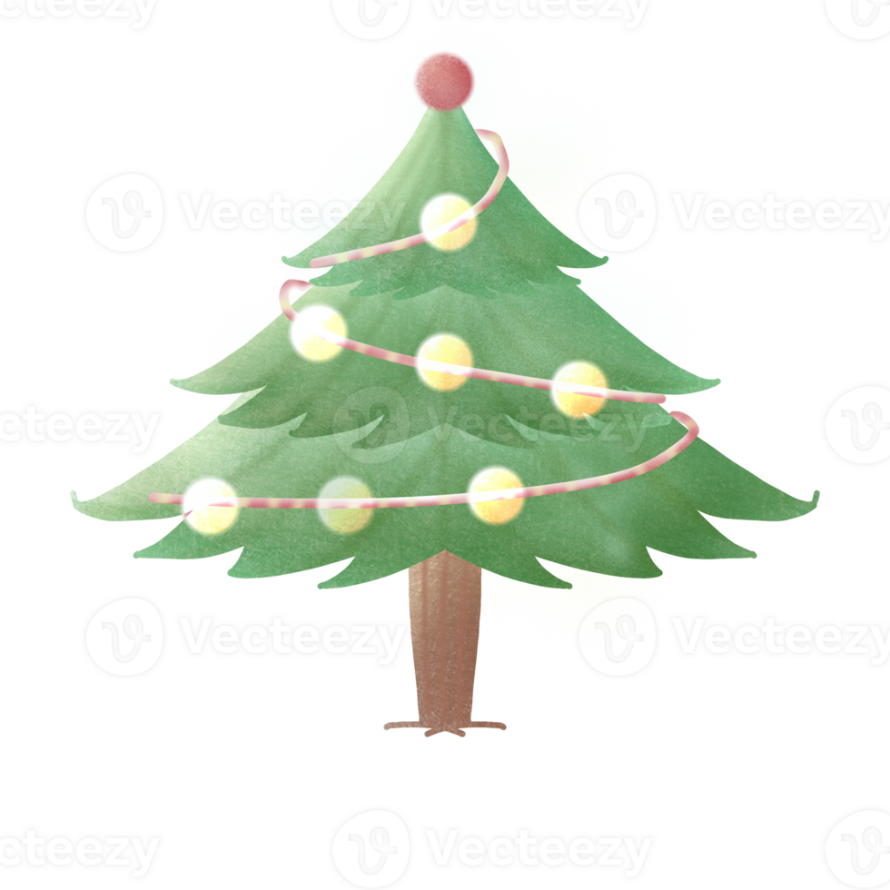 hands drawing Christmas tree png