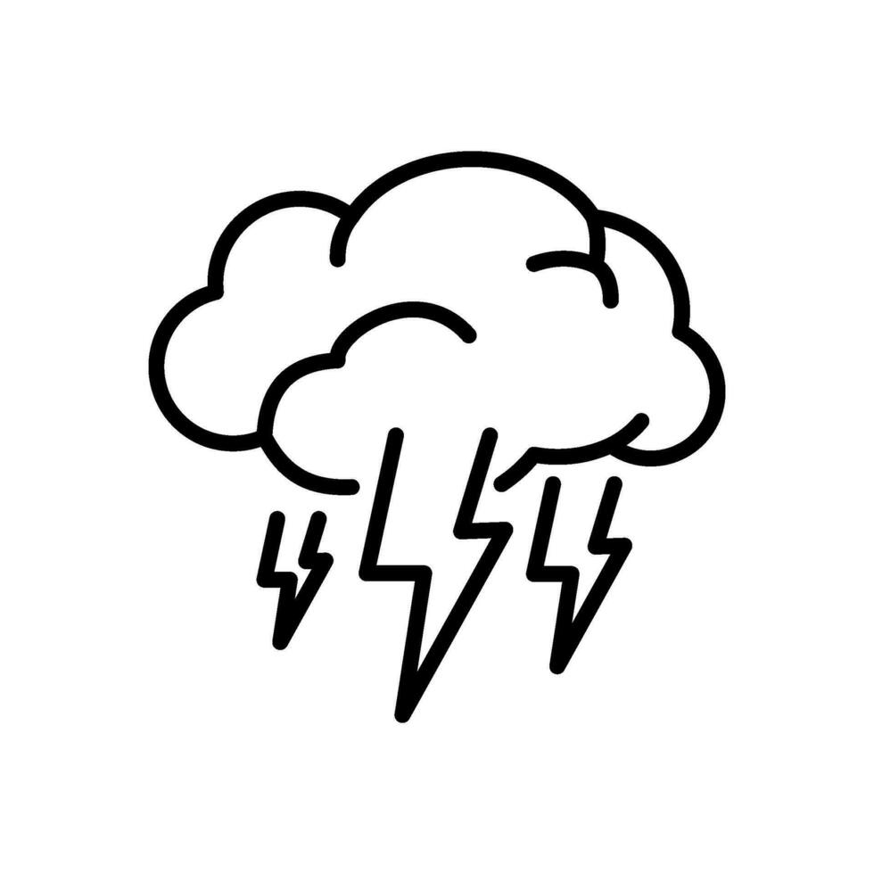 brainstorming icon vector in line style