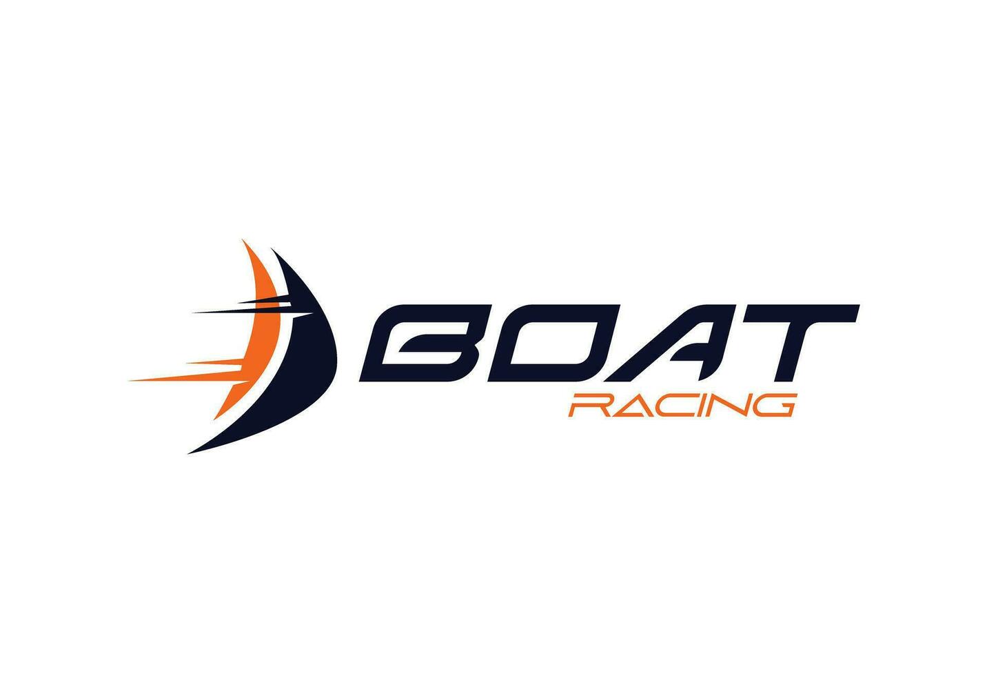 Boat racing logo vector