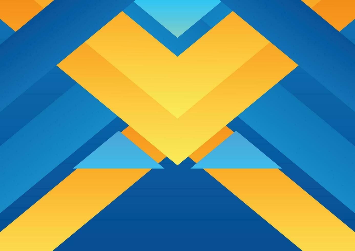 blue and yellow geometric background banner vector