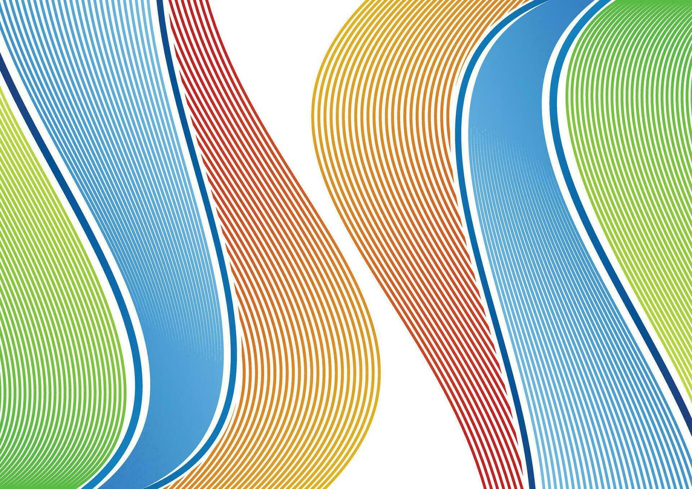 wave line colorful design white background vector