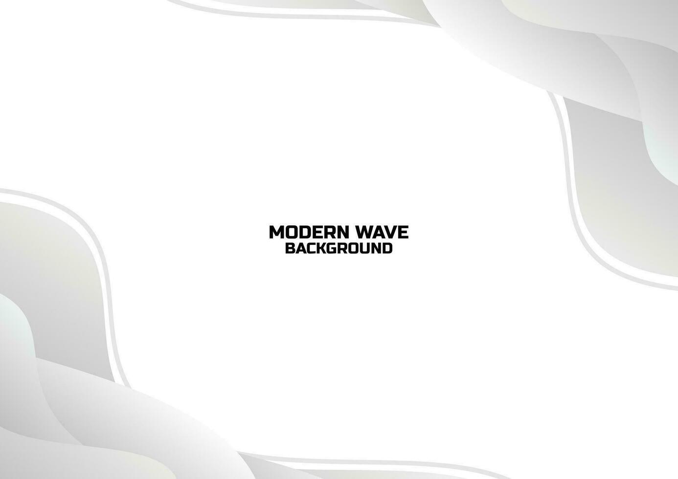 white waves modern banner background design vector