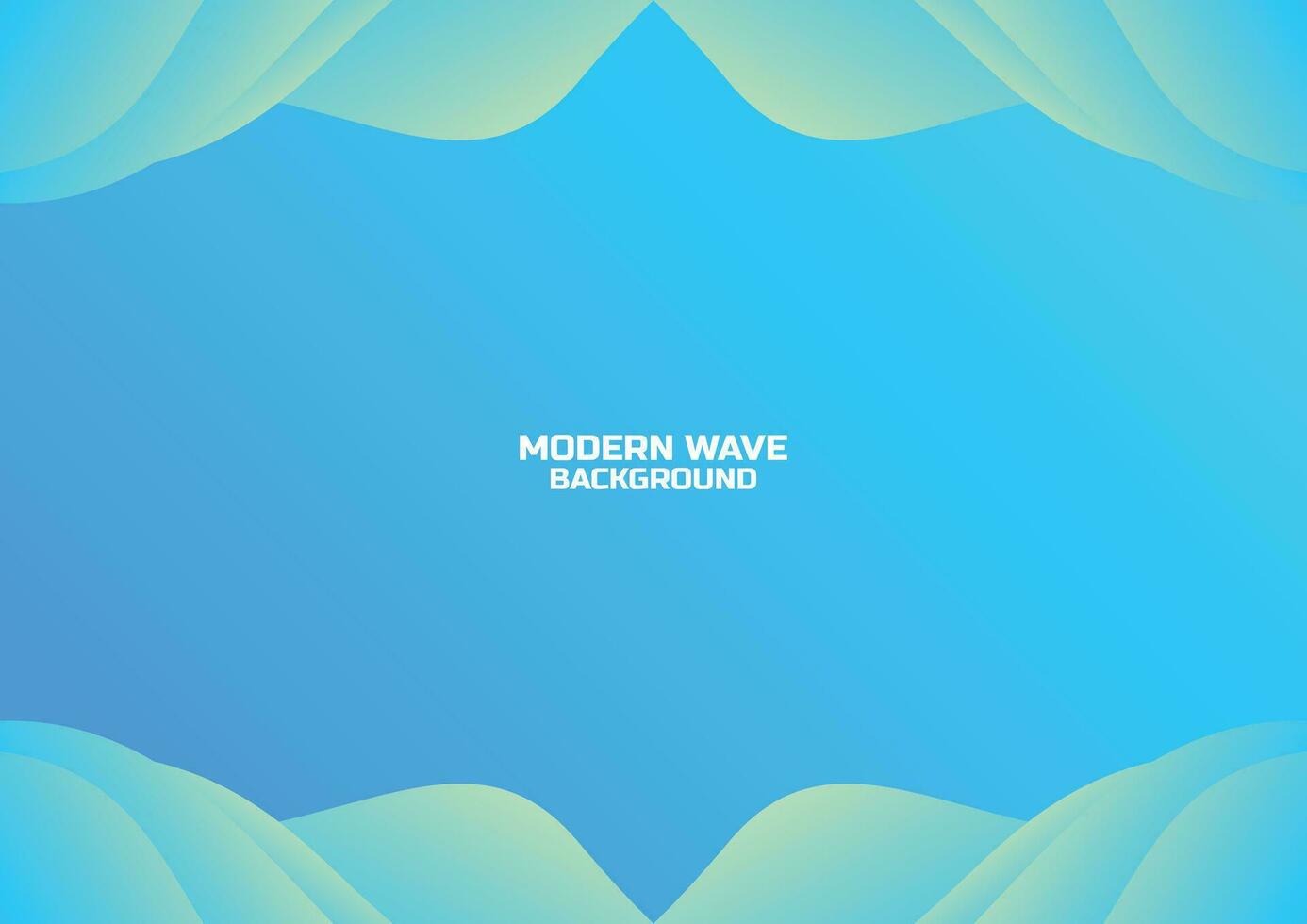 blue waves modern banner background design vector