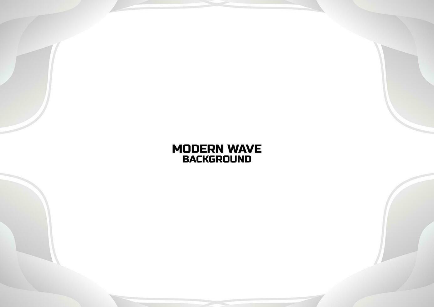white wavy gradient banner background design vector