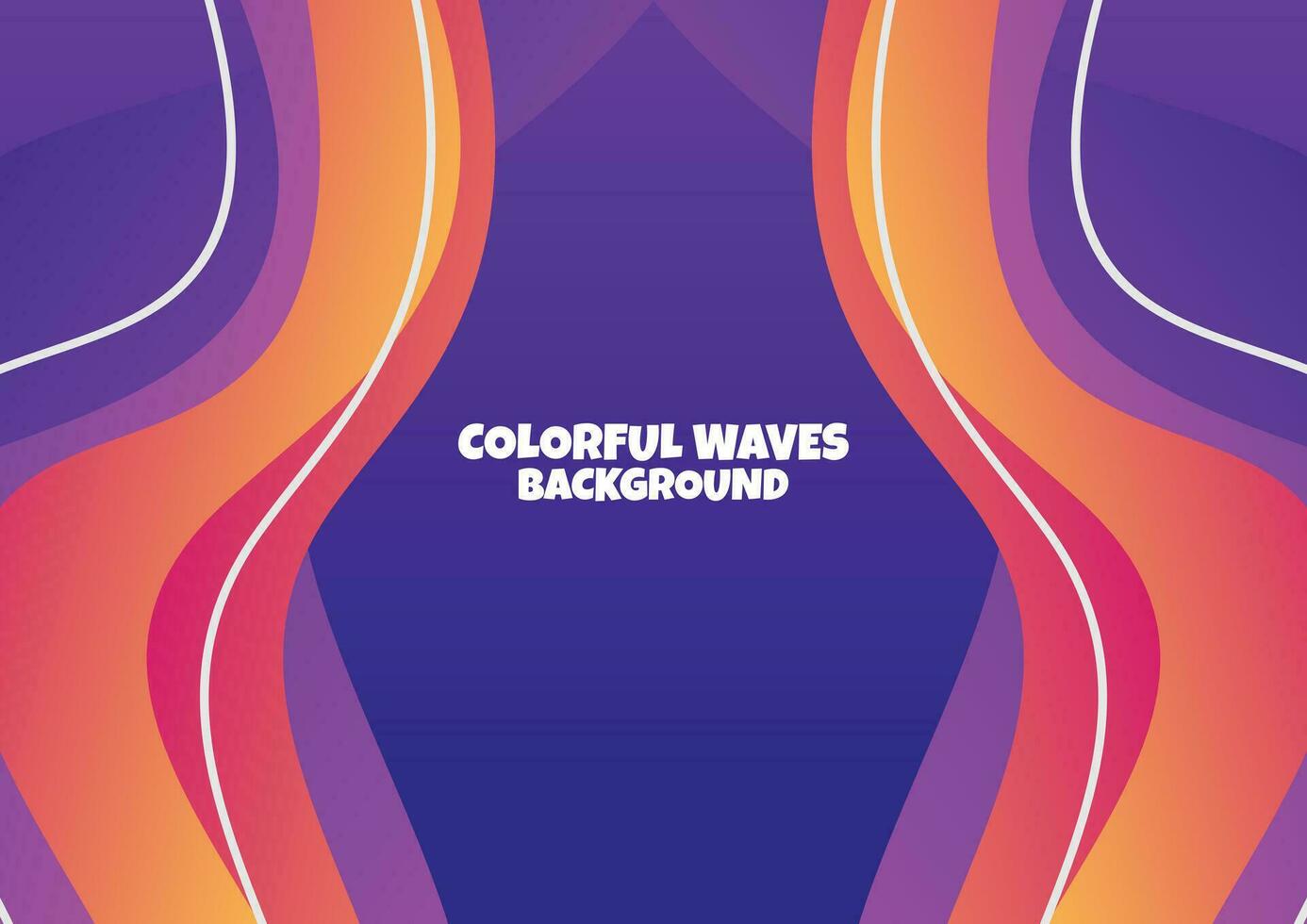 wave background style design colorful vector