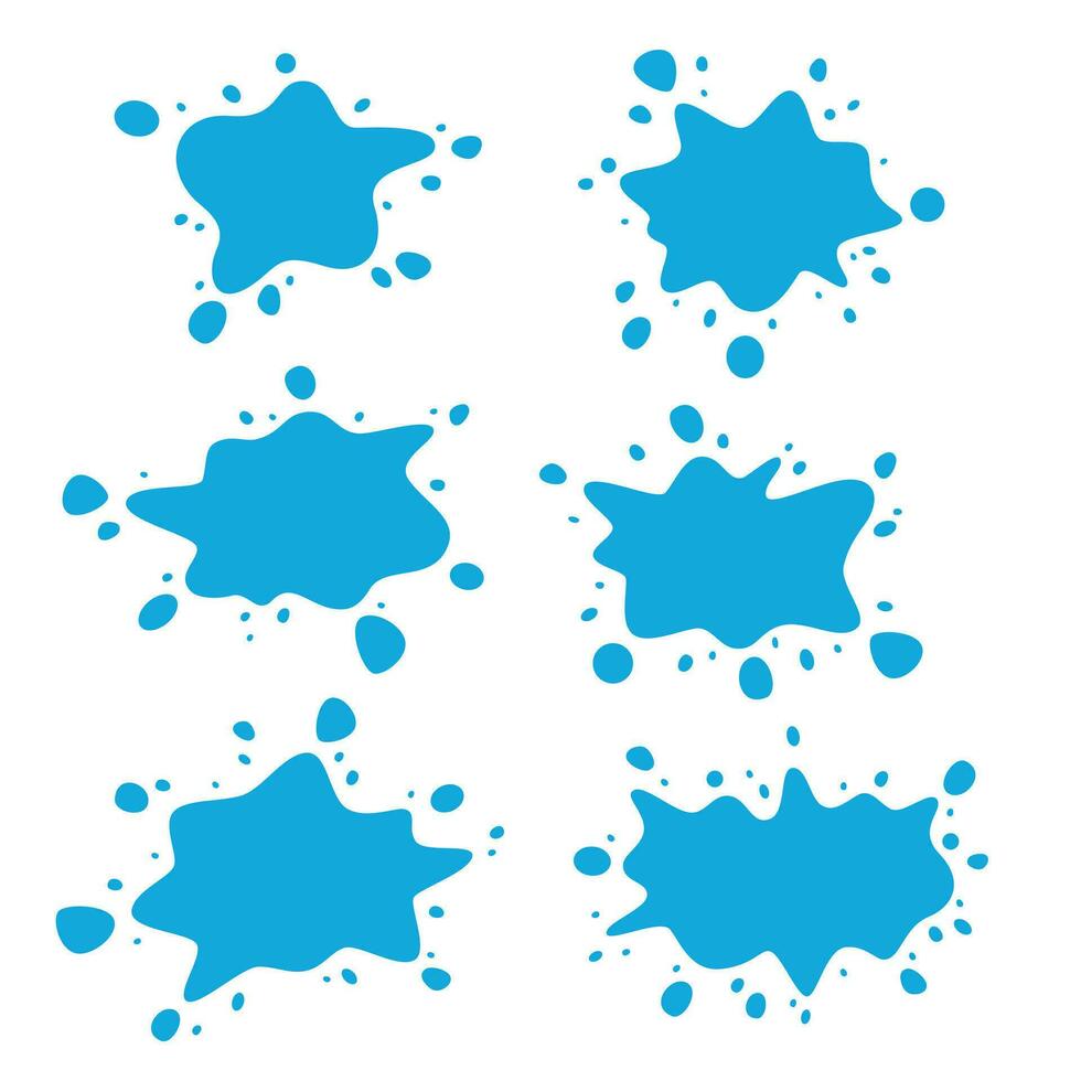 splash water drop wet vector collection bubble