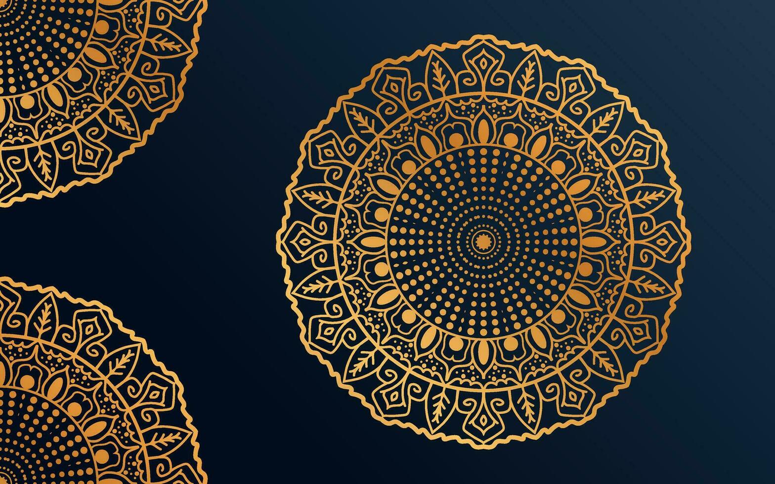 lujo oro mándala, vistoso mandala para alheña, mehndi, tatuaje, decorativo étnico ornamental elementos, oriental patrones, Arábica mandala diseño. vector