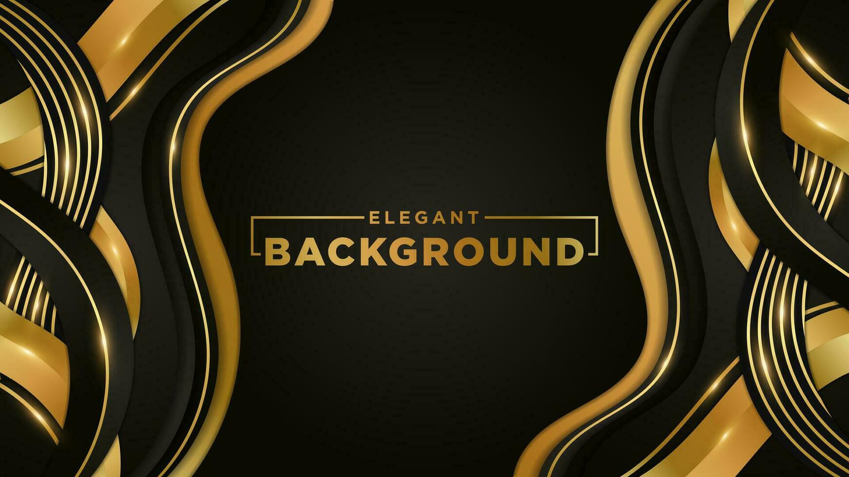 Vector Luxury Black and Gold Background