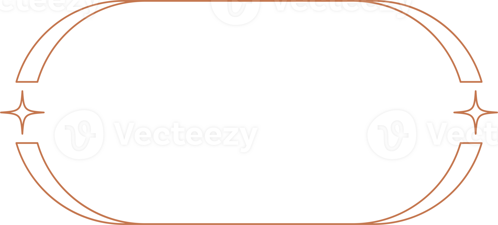 esthetisch kader vorm geven aan. schets minimaal grafisch element met sterren. abstract boho kader met schittert. modieus meetkundig sjabloon voor poster en verhaal. png