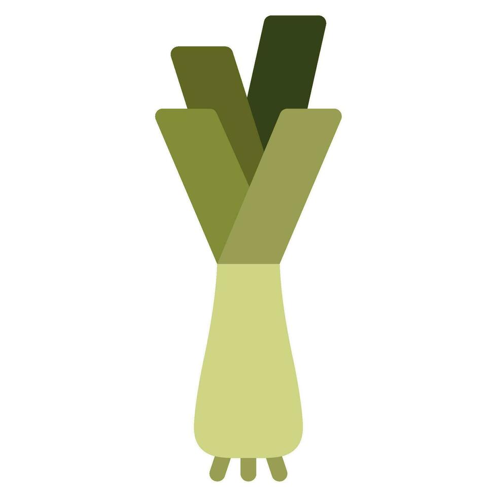 Leek icon illustration for uiux, web, app, infographic, etc vector