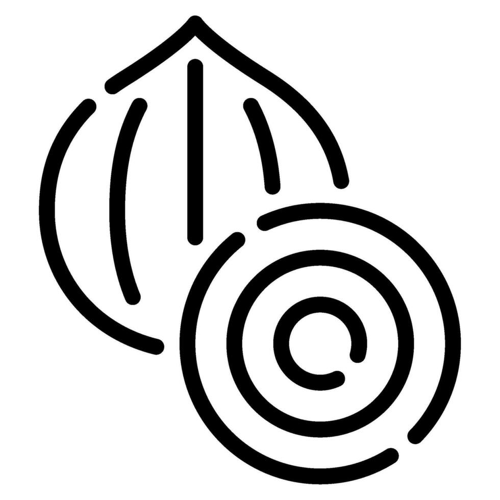 Onion icon illustration for uiux, web, app, infographic, etc vector