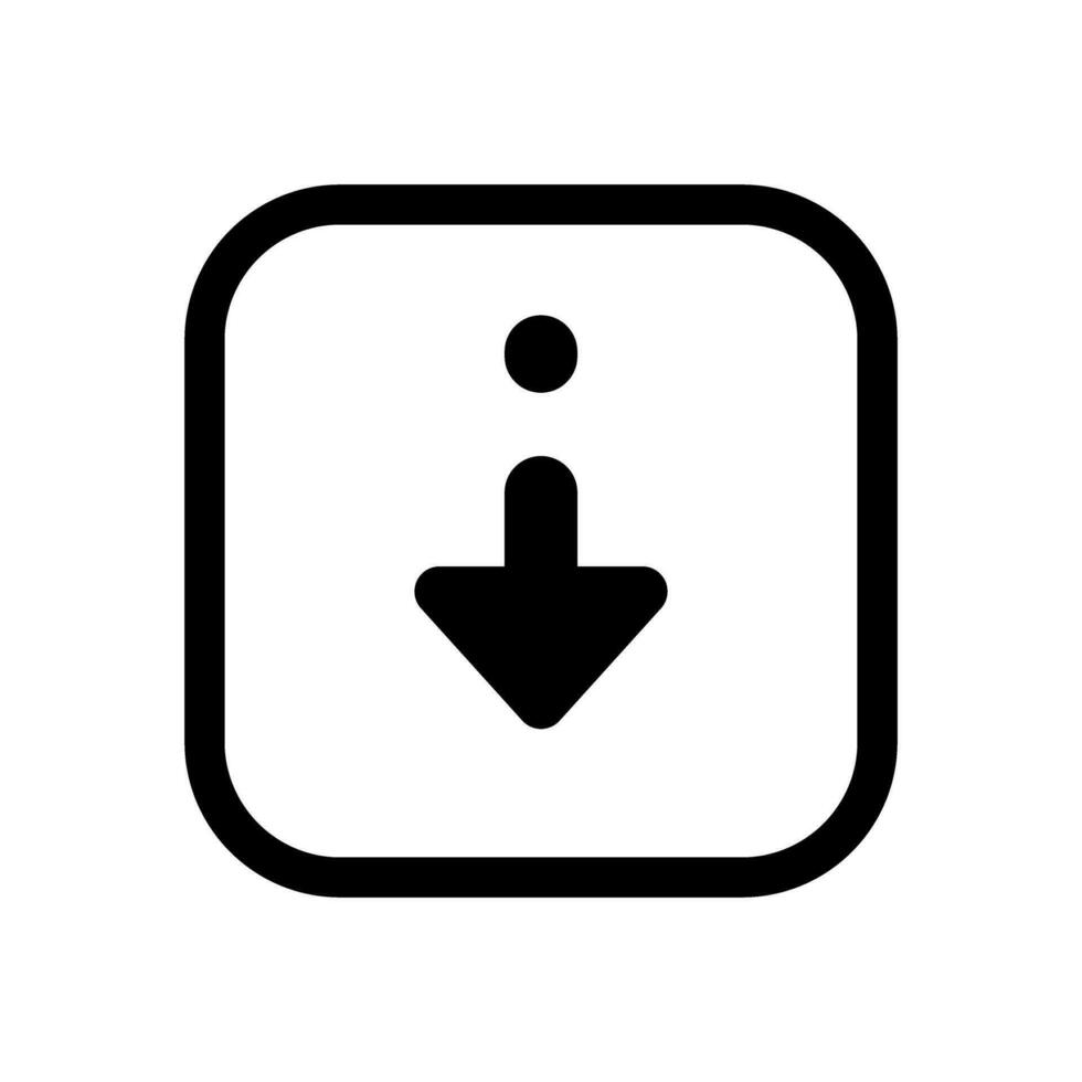 Download icon vector. Upload button illustration. Load symbol or logo. vector