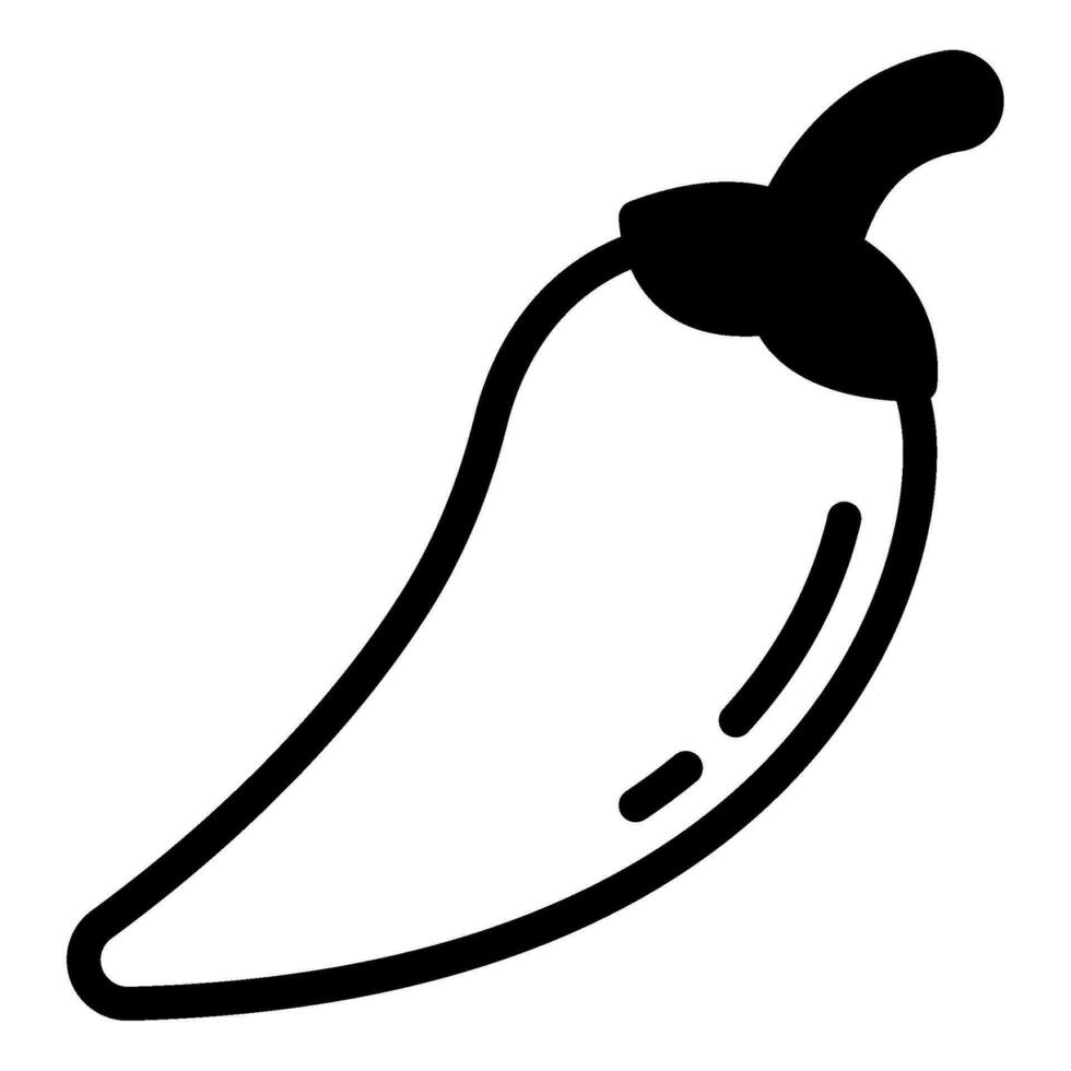 Pepper icon illustration for uiux, web, app, infographic, etc vector