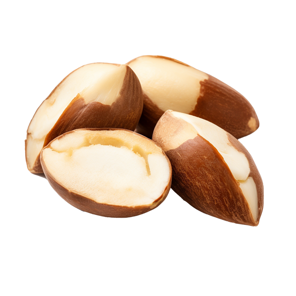 AI generated Tasty brazil nuts png isolated on transparent background