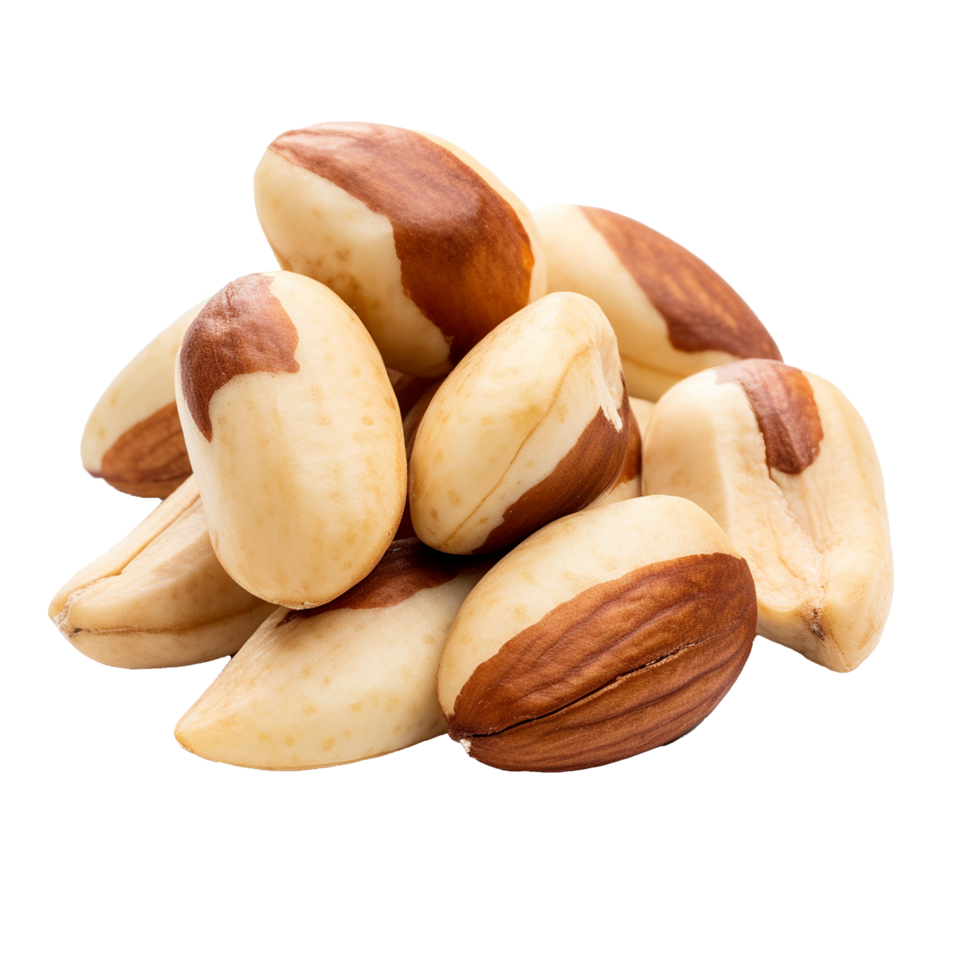 AI generated Tasty brazil nuts png isolated on transparent background