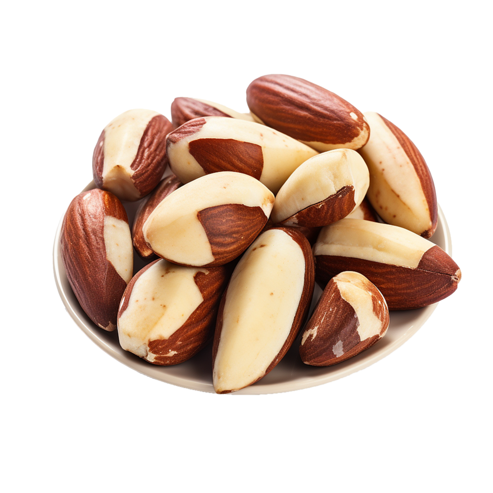 AI generated Tasty brazil nuts png isolated on transparent background