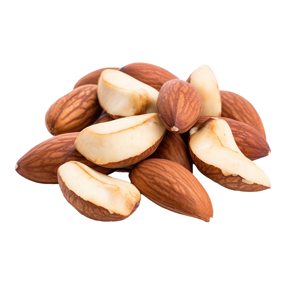 AI generated Tasty brazil nuts png isolated on transparent background