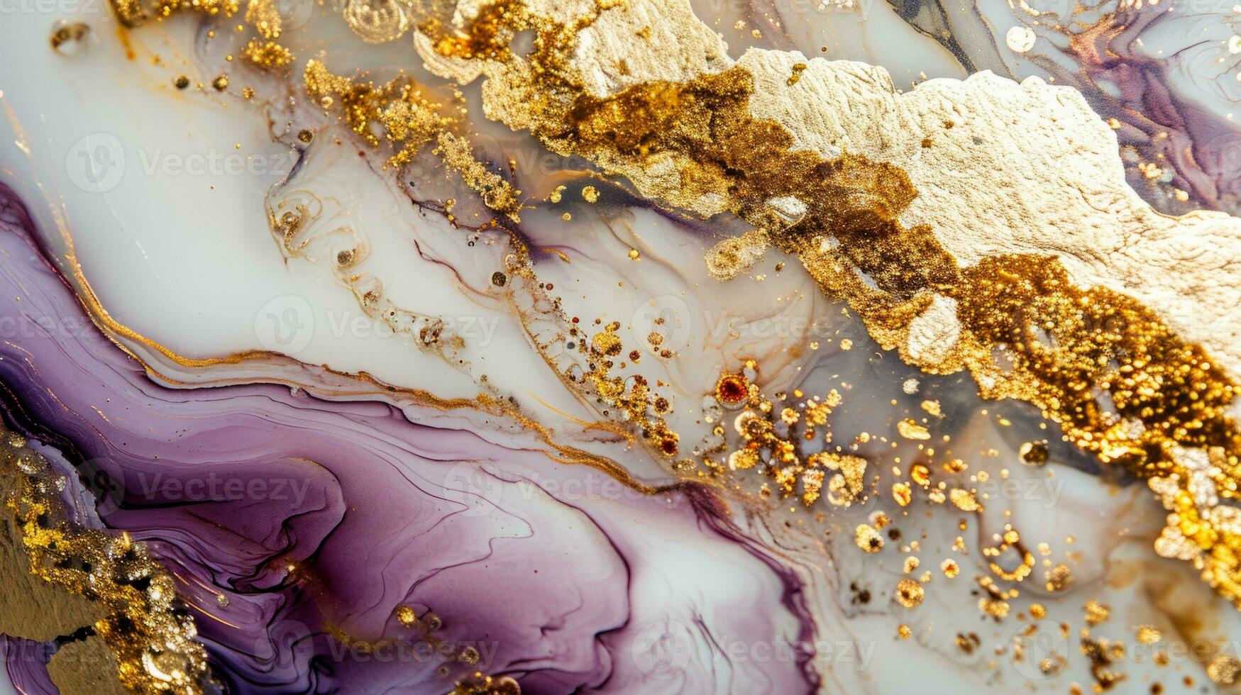 AI generated Purple suminagashi. Trendy nature marble pattern. photo