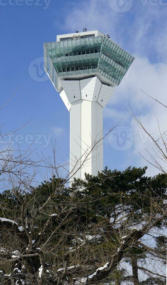 a tall white tower photo