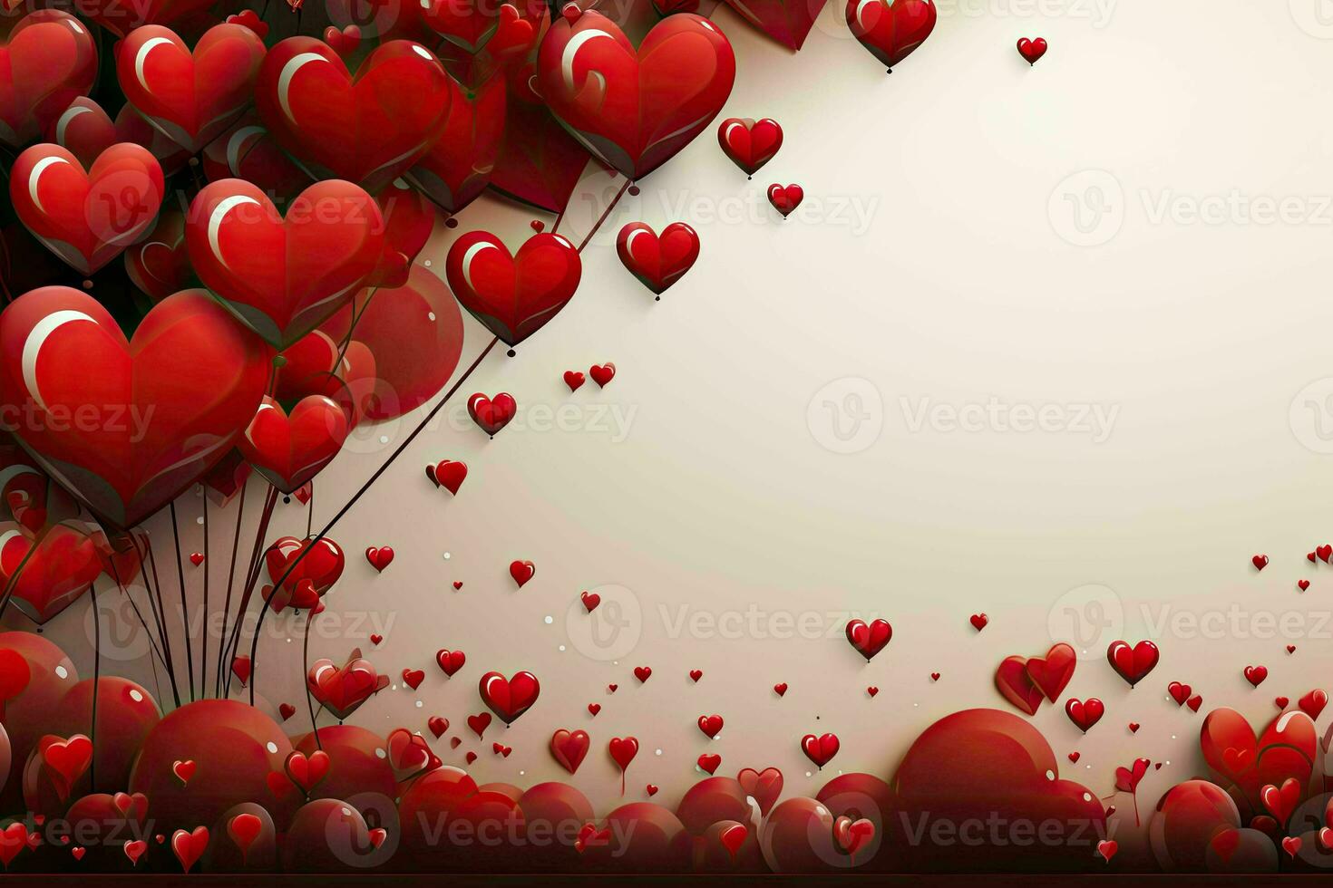 AI generated Romantic Chocolate Valentine's Day Banner, Space for Text - Elegant Love Background for Greetings and Advertisements photo