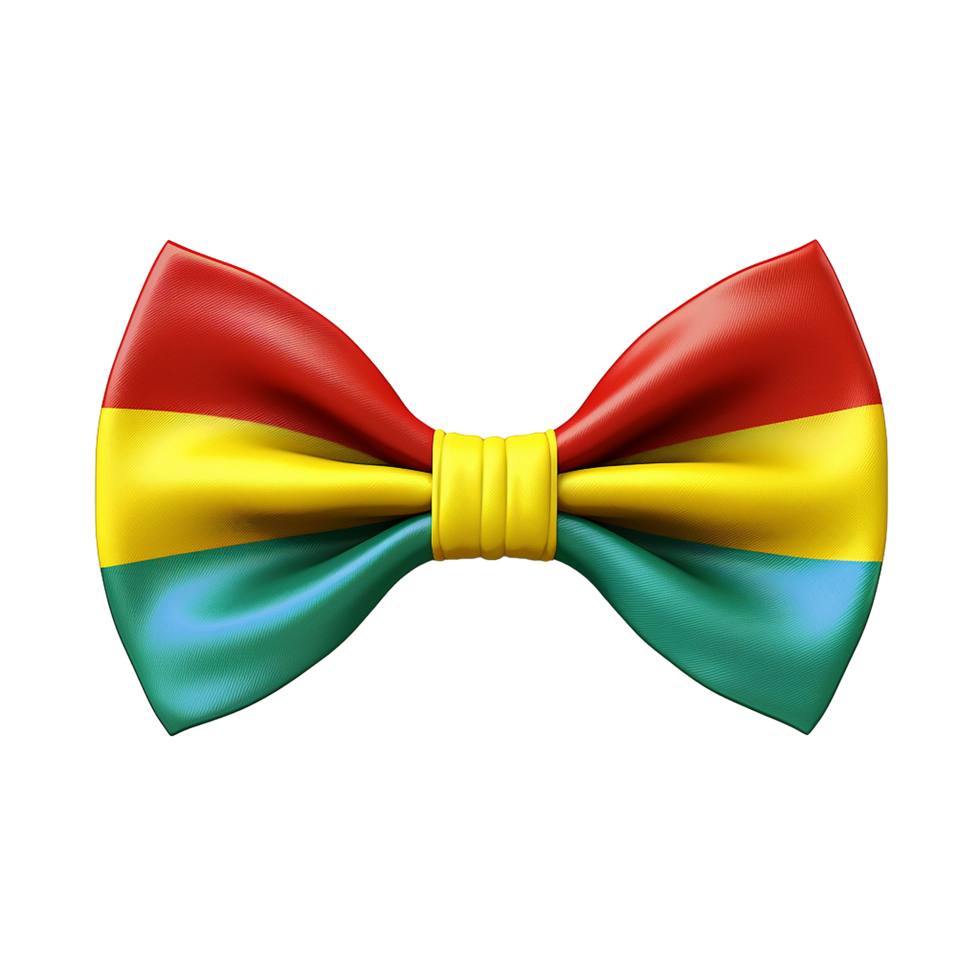 AI generated Bow tie ribbon png isolated on transparent background