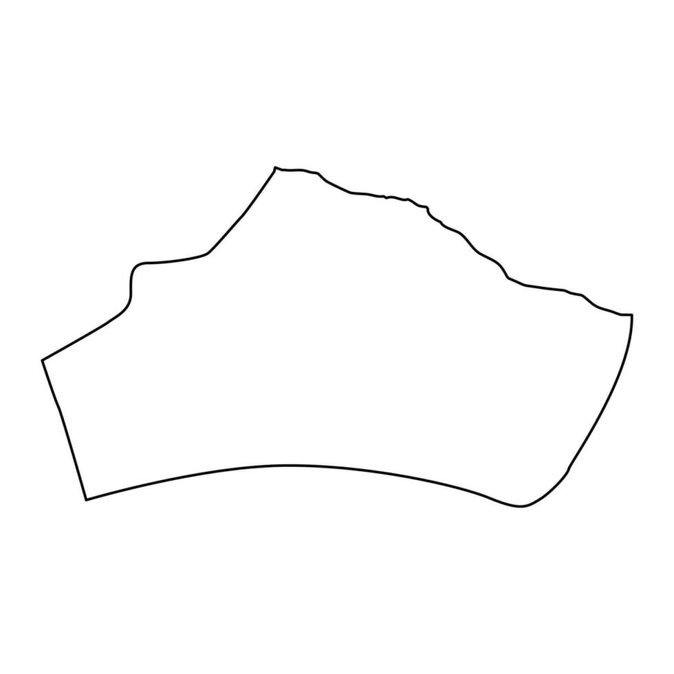 Murqub district map, administrative division of Libya. Vector illustration.