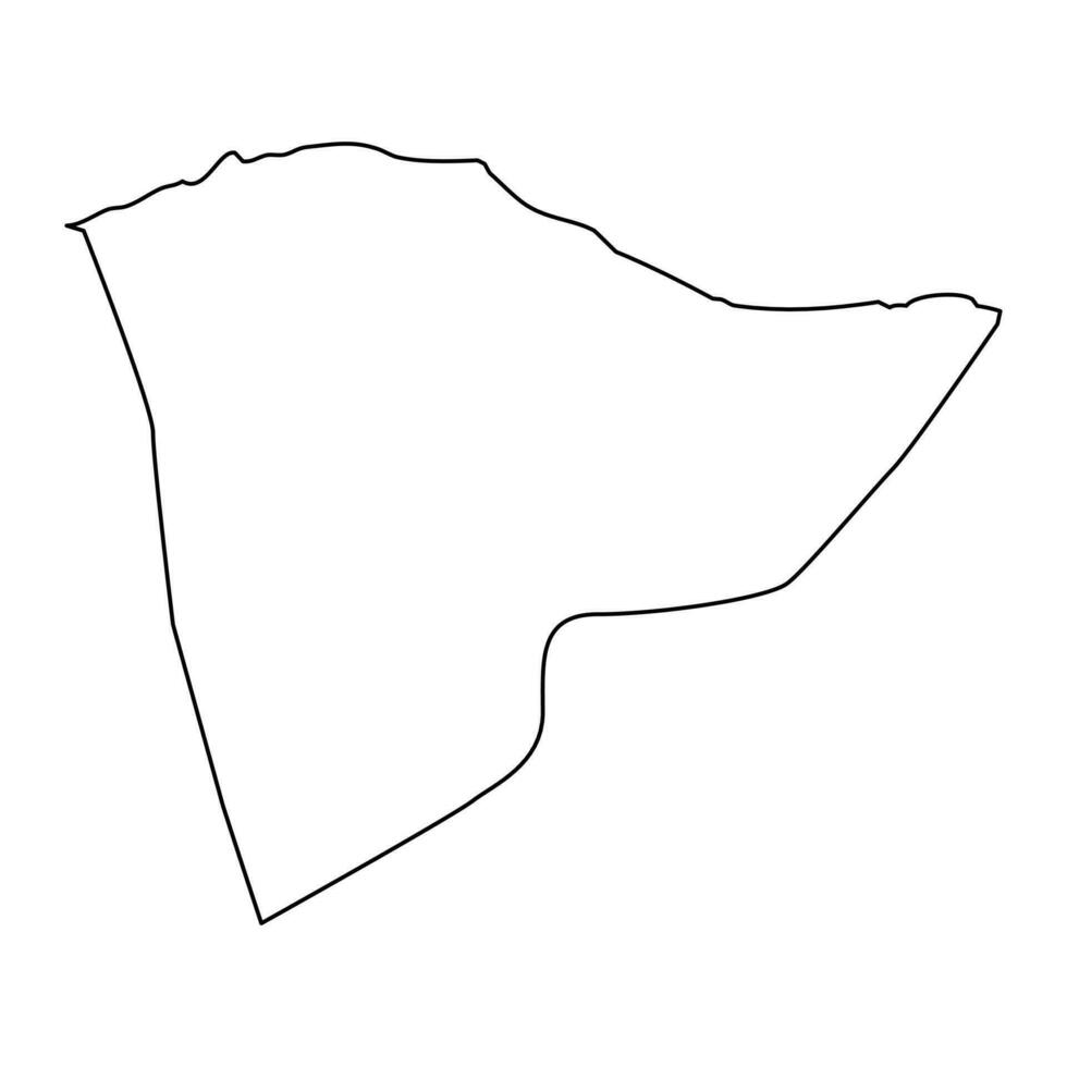 Tripoli district map, administrative division of Libya. Vector illustration.