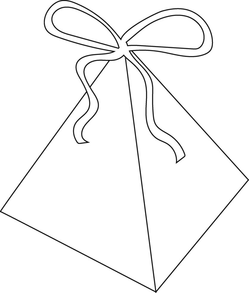 Gift boxes drawing decoration design. vector
