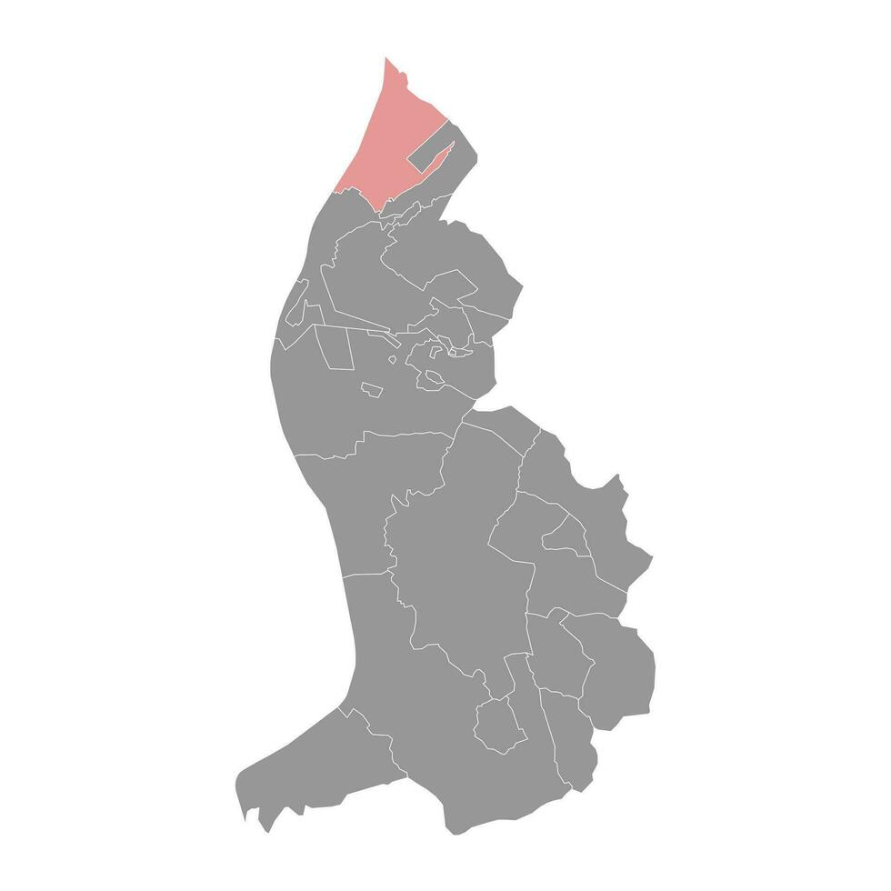 Ruggell municipality map, administrative division of Liechtenstein. Vector illustration.