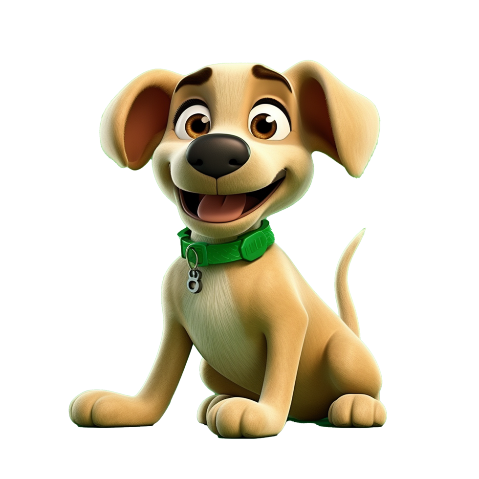 AI generated Dog png isolated on transparent background